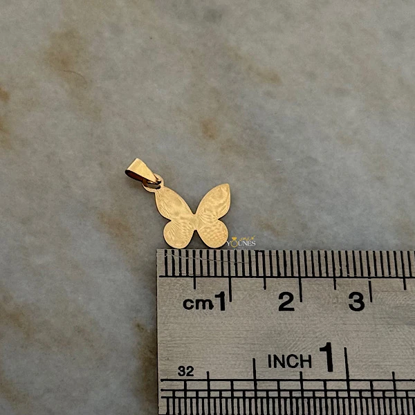 تصویر دوم آویز پروانه تو پر طلا لیزری